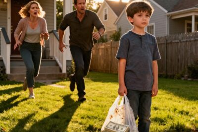 The 6-year-old boy suddenly disappeared for 30 minutes, then came back with a bag containing $100,000 — and whispered something that left his parents speechless…