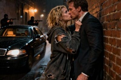 “Stand still, don’t say anything, you’re in danger.” The homeless girl pulled the tycoon into a corner and kissed him to save his life — and the ending…