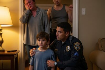 My husband hit me and threatened to blame me if I called the police. During the interview, my 7-year-old son told the officer, “My dad didn’t hit my mom. She fell.” But as my husband smirked in victory, the boy leaned closer to the officer and whispered, “I’m lying, because he told me to.”