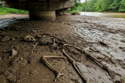 BREAKING: Enormous Giant Skeleton Found Beneath River Bridge!