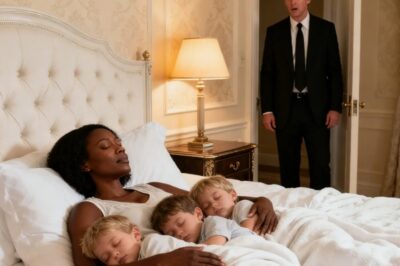No nanny could survive a day with the billionaire’s triplets… Until the black woman arrived and did what no one else could.