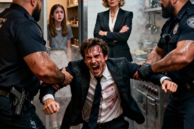 My daughter texted me from the restaurant kitchen, terrified: “Mom, the new manager’s accusing me of stealing cash! He’s calling the police!” I typed back: “Is he wearing a blue suit?” — “Yes.” I replied, “Lock yourself in the storage room. I’m coming.” I didn’t call my husband. I simply stood up from the dinner table—where I’d been sitting as a mystery customer for an inspection.