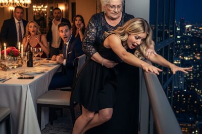 At a family dinner, I rose from my chair with a smile and announced that I was pregnant. The entire table fell into stunned silence—no congratulations, no reactions, just a heavy, breathless pause. Then my mother-in-law suddenly burst into sharp laughter and shouted, “She’s faking a pregnancy just to squeeze money out of us!” Before anyone could process her words, she grabbed my wrist and shoved me off the rooftop terrace, determined to “prove” I wasn’t really expecting. I hit the ground hard, my consciousness slipping away. When I finally woke up in the hospital, my husband sat beside me, ghost-pale and shaking. But it was when the doctor walked in and spoke that time itself seemed to freeze—his next words leaving the entire room drowning in disbelief and horror.