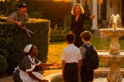 Un millonario se disfrazó de jardinero y observó cómo la criada protegía valientemente a su hijo…