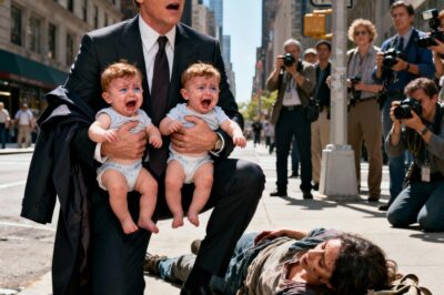 A homeless woman collapsed by the roadside, her 2-year-old twin children crying in despair — and when a billionaire passed by, he was stunned to see that the two children looked exactly like him