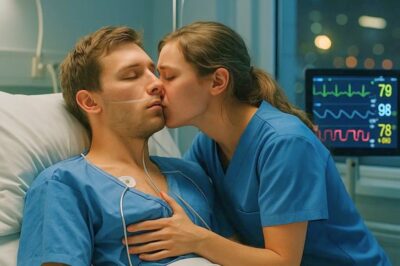 A nurse gently kissed the handsome CEO who’d been in a coma for three years, believing he’d never wake again — but the moment her lips touched his, his eyes flew open… and what he whispered next left her trembling.