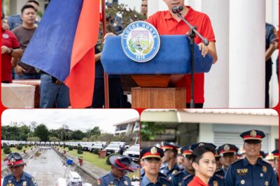 In a ceremony in Ilocos, House Majority Leader Ferdinand Alexander Sandro Marcos turned over modern equipment to the Ilocos Norte and Ilocos Sur police forces, including mobile vehicles!