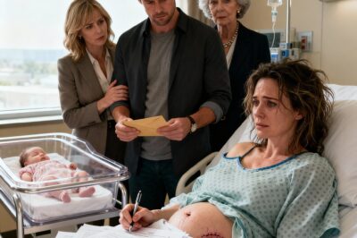 I had barely stopped shaking from labor when my husband walked into my hospital room with another woman hanging on his arm like she already belonged there. His mother followed, pressed an envelope into his hand, and whispered