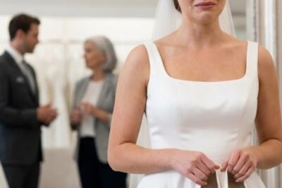 While trying on my bridal shoes, I heard my future mother-in-law whisper, “We’ll take her apartment and her money… then send her to an asylum.” I froze—then smiled.