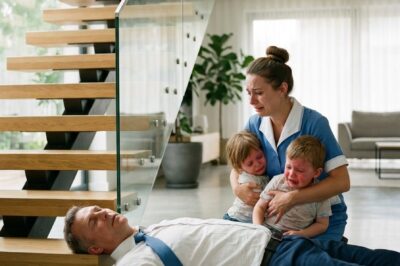 He Pretended to Be Unconscious After Falling Down the Stairs—What the Nanny Did Next Left Him in Tears