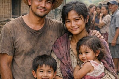 At the age of 36, I married a beggar woman with whom we later had two children — until one day, three expensive cars arrived and revealed her true identity, shocking the entire village.