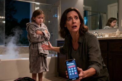 While my sister was in the hospital giving birth, I was watching her 7-year-old daughter. When bath time came, my niece hesitated to undress. “It’s okay, let’s take a bath together,” I said. She asked, trembling, “Auntie… you won’t hit me?” “Why would you ask that?” When I saw her back, I gasped.