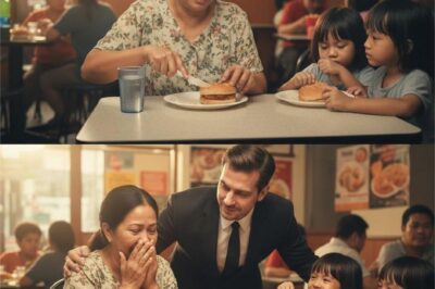 NAKITA NG DAYUHANG BILYONARYO ANG ISANG INA NA NAGHAHATI SA ISANG MALIIT NA BURGER PARA SA DALAWA NIYANG ANAK HABANG NAGPAPANGGAP NA BUSOG SIYA. ANG GINAWA NIYA PAGKATAPOS AY NAGPAIYAK SA BUONG RESTAURANT…