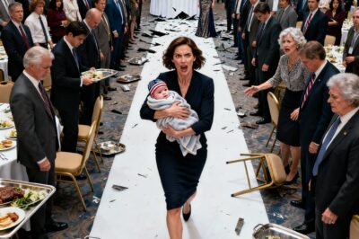 At my sister’s CEO celebration, I was cooking for 200 guests. I left my baby for five minutes—then her crib was empty. I found her locked in a dark closet, mouth taped, gasping for air. My sister rolled her eyes. “She was too loud. This is my day.” I ignored her and started rescue breathing. My mother dragged me away. “Leave her. Go serve the guests.” When I refused, she slapped me so hard. That was it. I rushed my daughter to the ER. As I passed the guests, they bowed in silence. “Madam Chairwoman.”