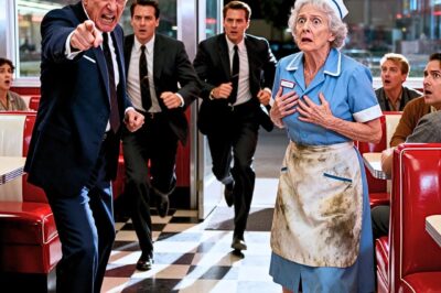 After being stripped of all my possessions by my own children, I was forced to work as a waitress at sixty years old. Every day, I shared my lunch with a trembling old man. One day, my son came in and laughed at my “fall from grace,” mocking me, “You look truly pathetic.” Suddenly, four bodyguards burst in