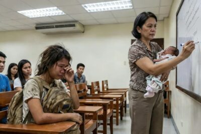 TERRORIST PROFESSOR HUMBLED STUDENT FOR CARRYING CRYING BABY, BUT THE ENTIRE CLASS WAS THE FIRST TO WIPE THE TEARS WHEN THEY KNEW WHY HE WAS CARRYING THE BABY