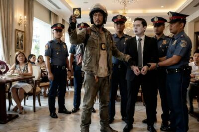 MANAGER HUMBLED DELIVERY RIDER FOR JUST COME IN TO DRINK WATER, CUSTOMERS LAUGHED AT HIM BECAUSE HIS CLOTHES WERE DIRTY, BUT EVERYONE STOPPED WHEN THE POLICE ENTERED AND ATTACKED THE RIDER