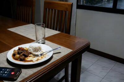 MOTHER SUSPECTS HUSBAND POISONING THEIR FOOD TO GET INSURANCE SO SHE SECRETLY CHANGES THE PLATES EVERY DINNER, HUSBAND FALLS IN FRONT OF THE TABLE