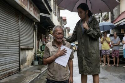 MAN LEAVES FLOWERS EVERY DAY AT AN OLD BAKERY IN MANILA EVEN THOUGH NO ONE IS THERE AND IS TROUBLED BY NEIGHBORS