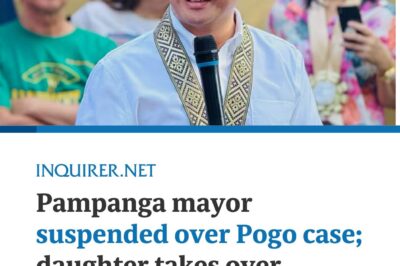 Pampanga mayor suspended over Pogo case; daughter takes over