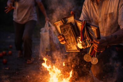ISANG RETIRADONG PUNONG-GURO ANG WALANG-AWANG SINUNOG ANG KANYANG MGA SAGRADONG MEDALYA AT PLAKE NG PARANGAL, NA NAGDULOT NG MATINDING GALIT SA KANYANG ANAK NA INAKALANG NASIRAAN NA NG BAIT ANG MATANDA — NGUNIT ANG GALIT NA IYON AY AGAD MAGIGING PAG-UNAWA KAPAG NABUNYAG ANG KATOTOHANAN.