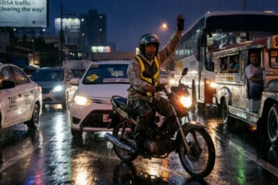 WALANG SINUMANG NAG-ISIP NA ANG ISANG NAGMAMADALING AMA AY MAIIPIT SA MATINDING TRAFFIC HABANG NANGANGANAK ANG KANYANG ASAWA — AT ISANG MISTERIOSONG RIDER ANG MAGLALAGAY NG SARILING BUHAY SA PANGANIB UPANG BUKSAN ANG DAAN PARA SA KANILA