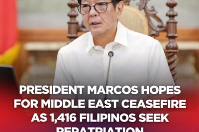 Marcos Hopes For Middle East Ceasefire As 1,416 Filipinos Seek Repatriation