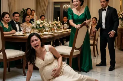 HINILA NG BIYENAN ANG UPUAN NG WALONG BUWANG BUNTIS SA HARAP NG MGA BISITA—PERO NANG BUMAGSAK SIYA SA MARMOL AT DUMALOY ANG DUGO, ISANG GABI LANG ANG SAPAT PARA WAKASAN ANG KAYABANGAN NG BUONG ANGKAN