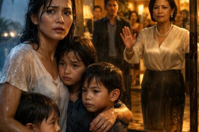 TINAWAG Niyang “Dugyot” ang mga Anak Ko at Pinalayas sa Gitna ng Bagyo—Pero Ilang Oras Lang ang Lumipas, Siya Ring Babaeng Iyon ang Lumuha sa Harap Ko, Nakaluhod, at Nagmamakaawang Iligtas Ko ang Pamilyang Pilit Niya Kaming Inalisan