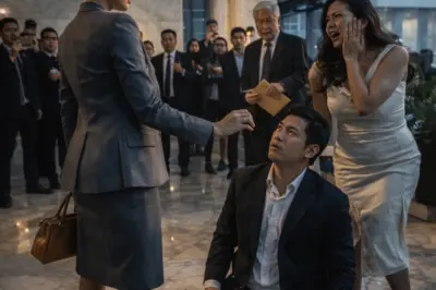 SINAMPAL NIYA ANG KABIT SA GITNA NG LOBBY—PERO NANG LUMUHOD ANG ASAWA NIYA PAGKATAPOS, HULI NA ANG LAHAT