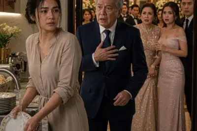 SA GABI NG ENGAGEMENT PARTY NG KAPATID KO SA ISANG MANSYON SA SAN JUAN, INUTUSAN AKO NG SARILI KONG INA NA MAGHUGAS NG MGA PINGGAN—PERO NANG MAKITA AKO NG AMA NG NOBYO SA KUSINA, ISANG PANGUNGUSAP LANG ANG NAGPAGUHO SA LAHAT NG KANILANG PAGMAMATAAS