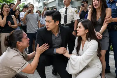Ang kasambahay, na umiiyak at nakaluhod sa apartment building sa Pilipinas, ay inakusahan ako ng pagnanakaw sa asawa ng kanyang anak na babae at humingi ng blackmail.  Pagdating ng mga pulis, sa wakas ay nabunyag ang sikretong itinatago ng mag-ina sa loob ng maraming taon.