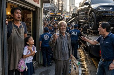 “Limang Araw na Hinaharangan ang Aking Karinderya ng Isang VIP na SUV—Hanggang sa Pulubing Pinakain Ko ang Tahimik na Bumaligtad sa Lahat, Ipinahila ang Kotse, at Ipinakita na May Hustisya Pa Para sa Maliit”