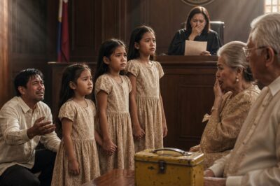 Tatlong Batang Babae ang Tumayo sa Harap ng Hukom Para Ipagtanggol ang Kanilang Ama—Pero Nang Binuksan ng Bunso ang Lumang Lunchbox ng Kanyang Nanay, Natahimik ang Buong Korte