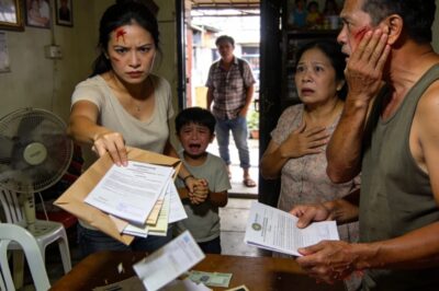 TINAMPA AKO NG BIYENAN KONG LALAKI SA HARAP NG ANAK KO, PINALUHOD PA AKO NG SARILI KONG ASAWA—PERO NANG BUKSAN KO ANG ISANG LUMANG ENVELOPE SA BAHAY NILA, NAGBAGO ANG LAHAT NG AKALA NILANG KAYA NILANG TAPAKAN