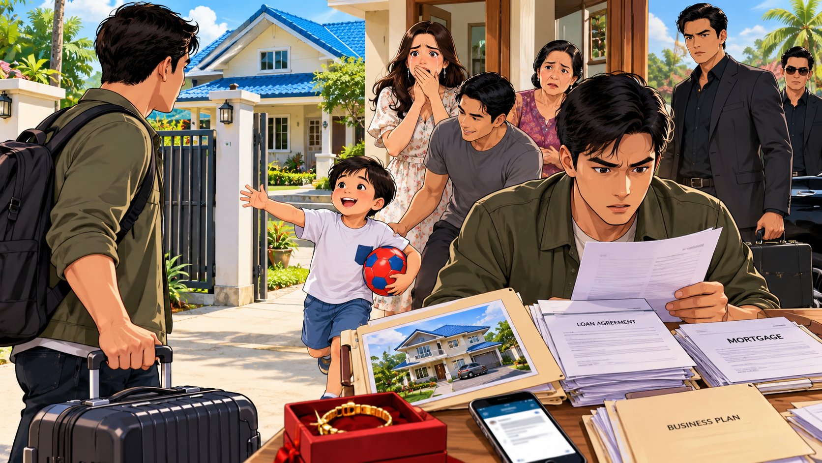UMUWI ANG ASAWA PAGKARAAN NG LIMANG TAON—NGUNIT ISANG BATANG LALAKI ANG TUMAWAG SA IBANG LALAKI NA PAPA